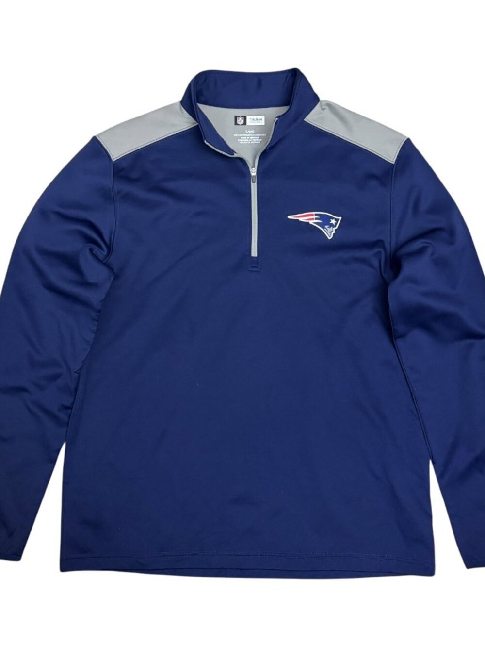 NEW ENGLAND PATRIOTS Light Jacket Quarter Zip Business Casual Shacket Mens Large